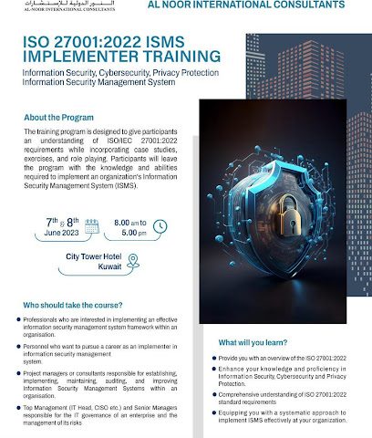 Al Noor International Consultants - ISO consultant Kuwait - Al Jahra - +965 9786 0595